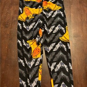 Lularoe kids halloween bat leggings size s/m